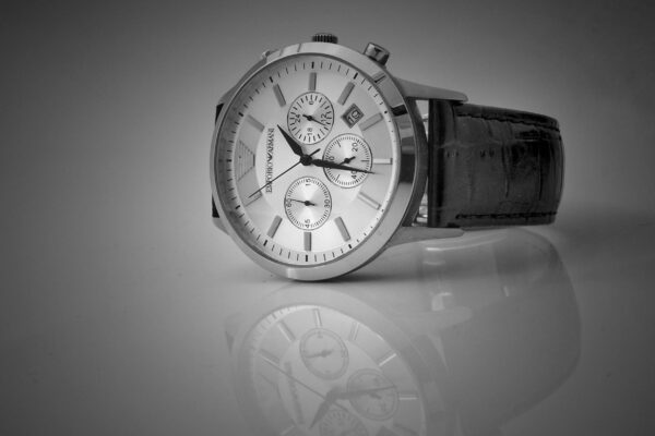 Silver Chronograph Watch